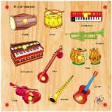 Wooden musical Instruments Tray